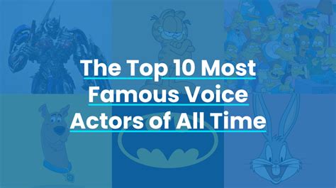 17 Of The Most Iconic Voice Acting Performances Of All Time.
